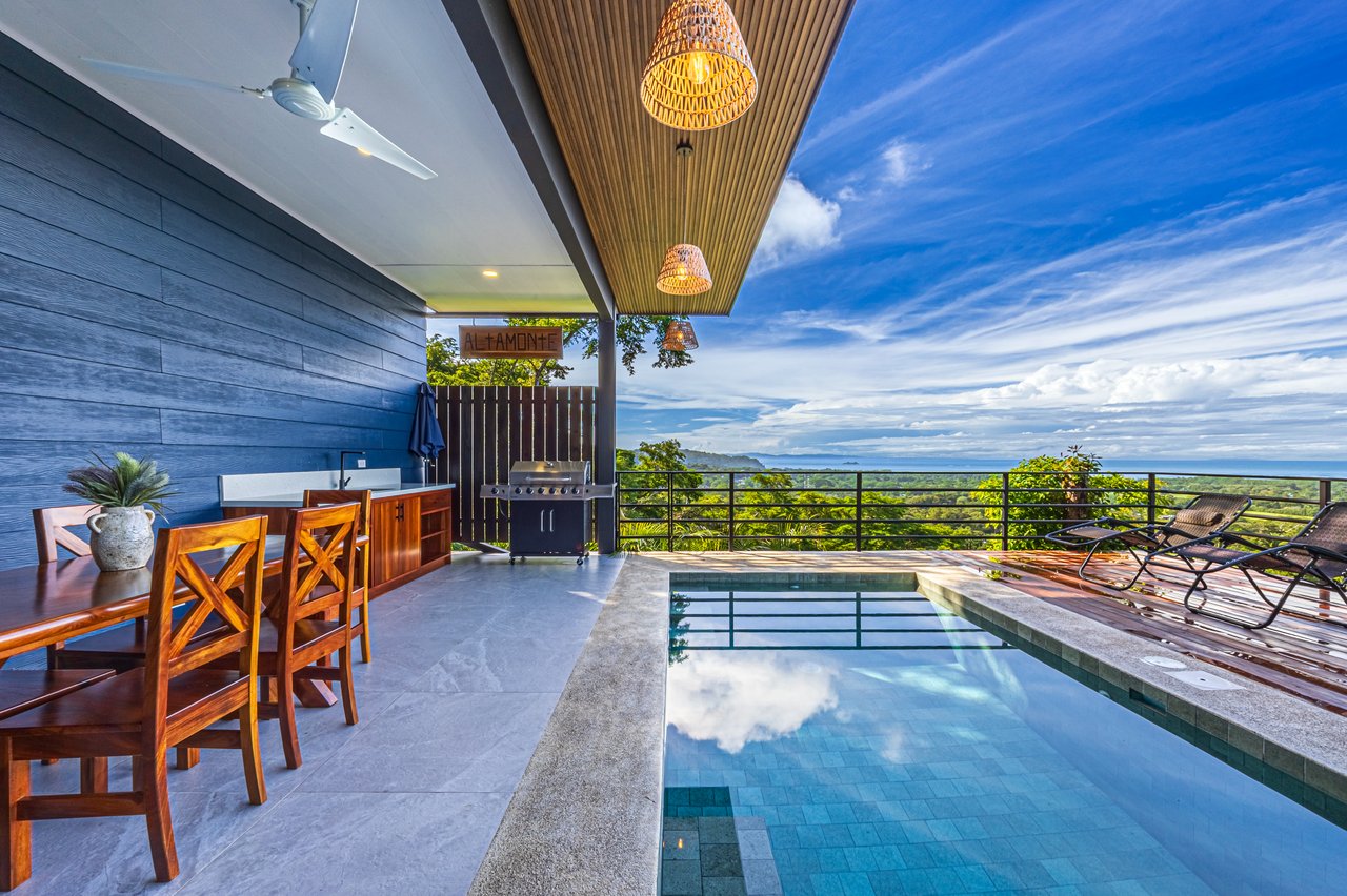 Villa del Altamonte, Best Ocean View Home in the Hills of Uvita.