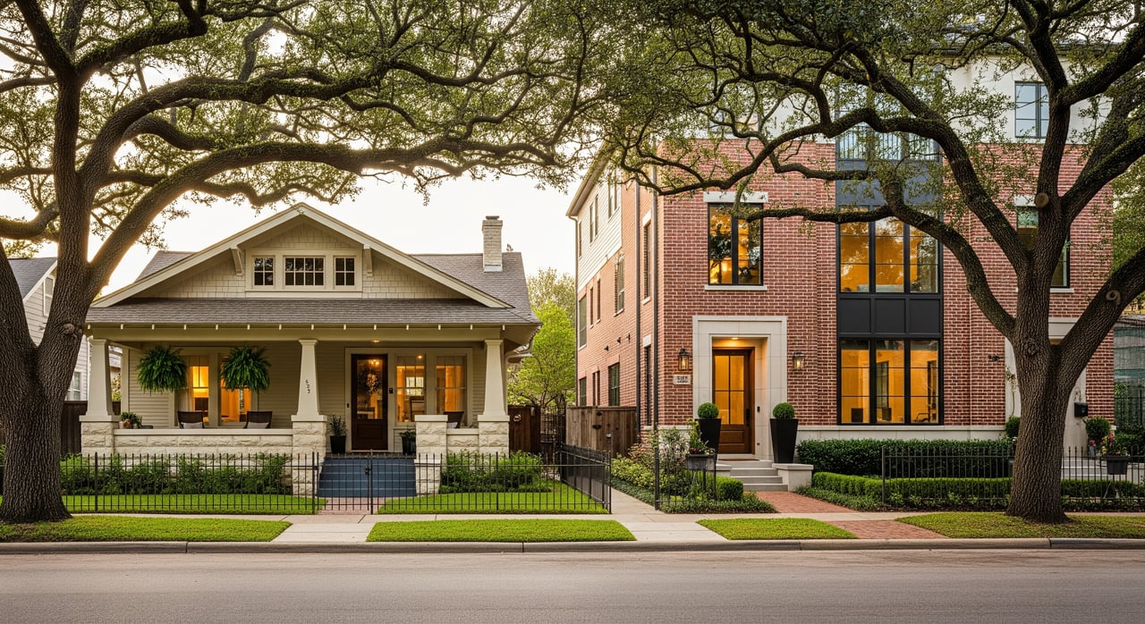 Townhome vs. Bungalow Living in The Heights