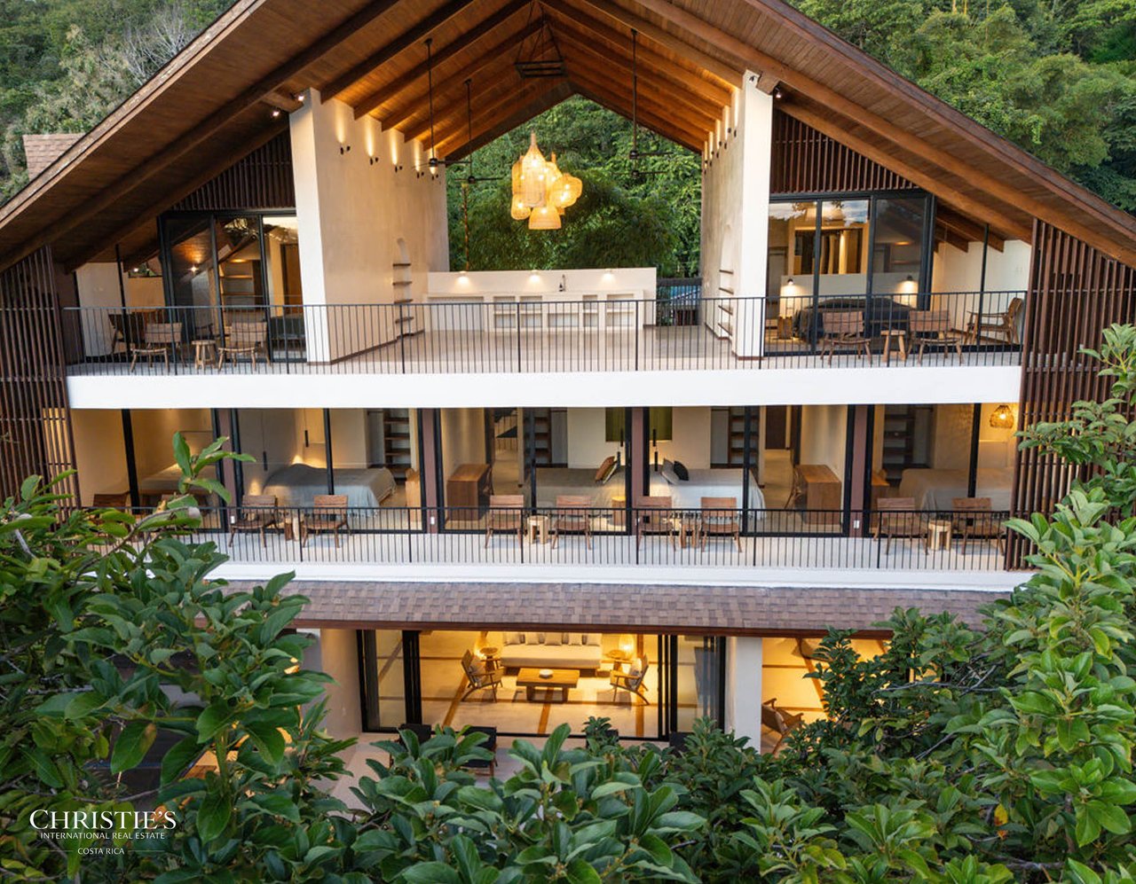 Luxury A-Frame Villa Steps from Playa Hermosa Surf, Santa Teresa