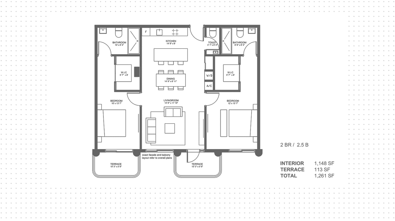 Rose & Wynwood | Two Bedroom