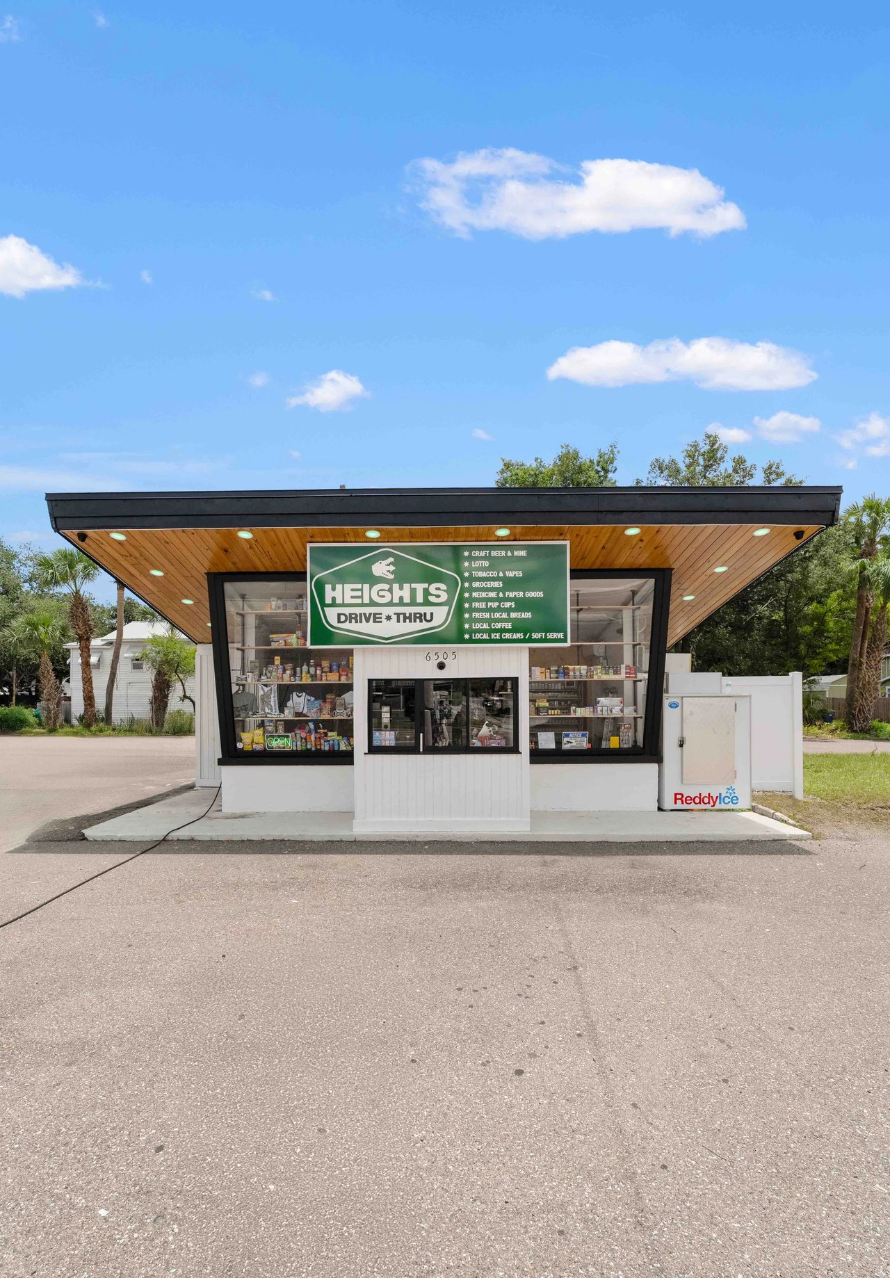 Heights Drive-Thru in Seminole Heights, Tampa, serving drive-thru sandwiches, coffee and local treats.