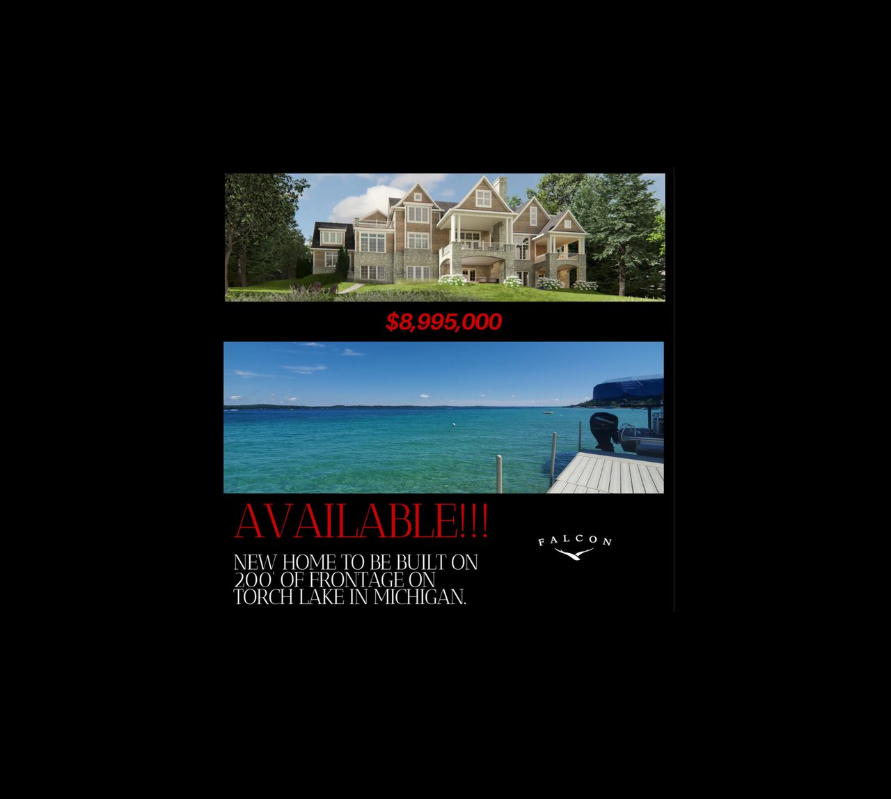 200’ of Frontage on Torch Lake in Michigan