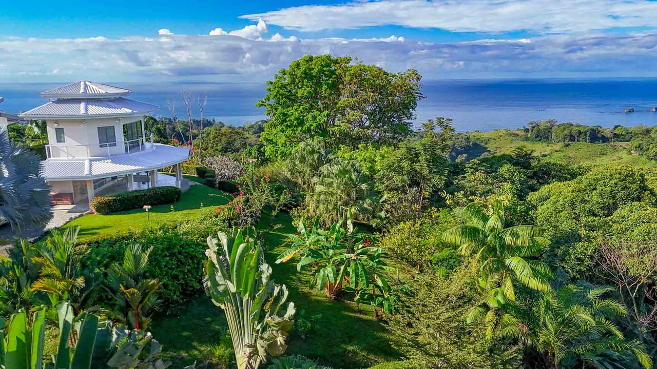 Ocean, Jungle & Mountain View Home in Ojochal | Protected Jungle Setting