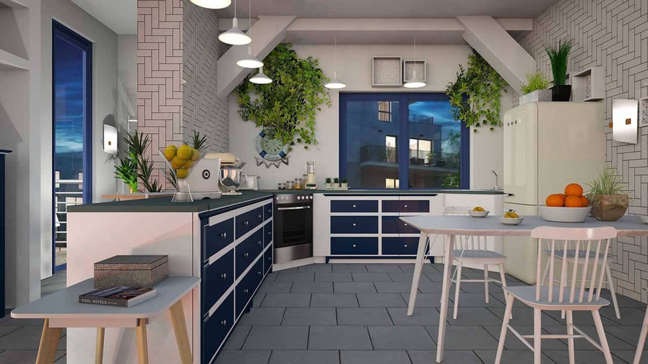 Blue Kitchens, Not Just a Modern Trend