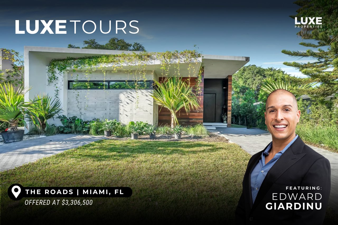 LUXE Tours Presents: 34 SW 26 Road, Miami, FL | New Construction Contemporary Home in The Roads