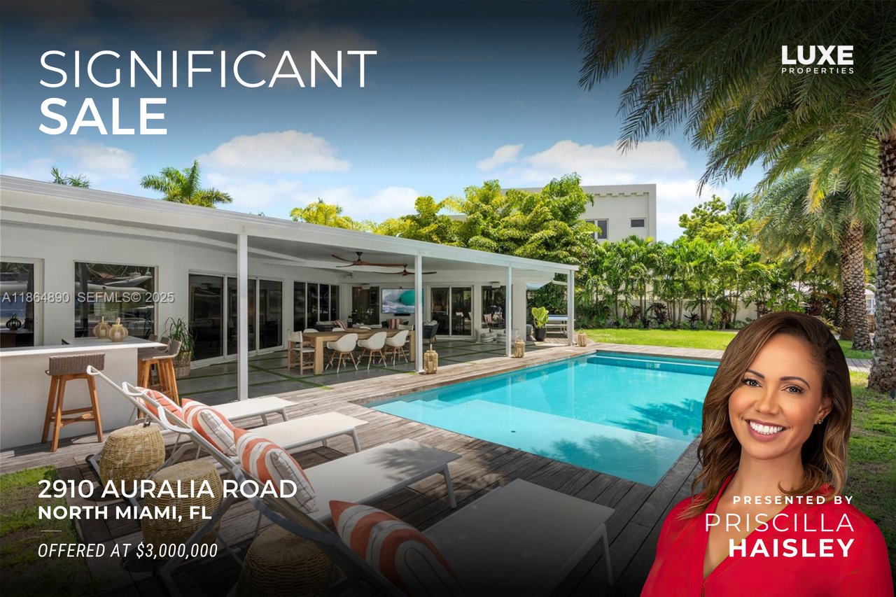 Significant Sale: 12910 Auralia Road, North Miami, FL | Recently Sold Property North Miami