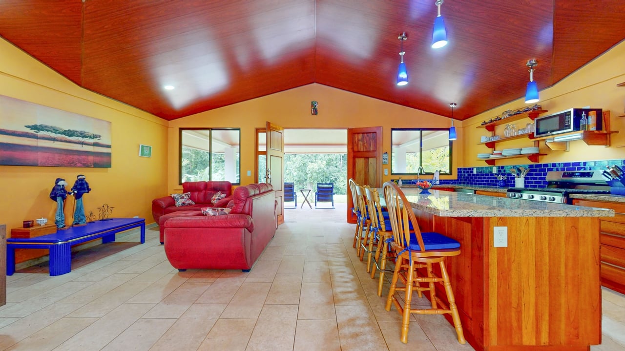 Contemporary Ojochal Retreat with Two Acres, Pool & Stream Access