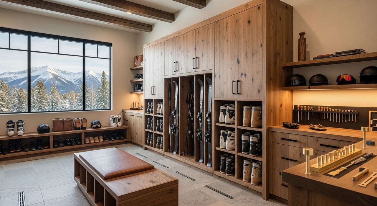 Designing The Perfect Ski Gear Room For Big Sky Homes