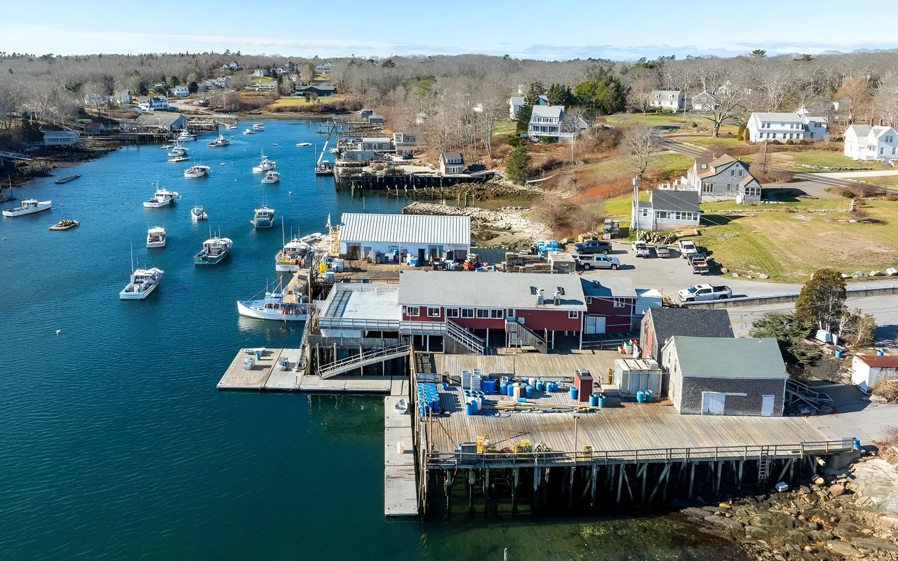Shaw’s Fish and Lobster Wharf in New Harbor For Sale