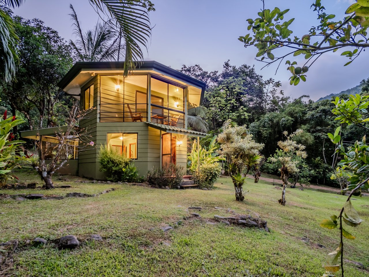 Self-Sustaining Mountain Estate for Sale in Costa Rica – 7.63 Acres with Waterfall, River & Multiple Homesites