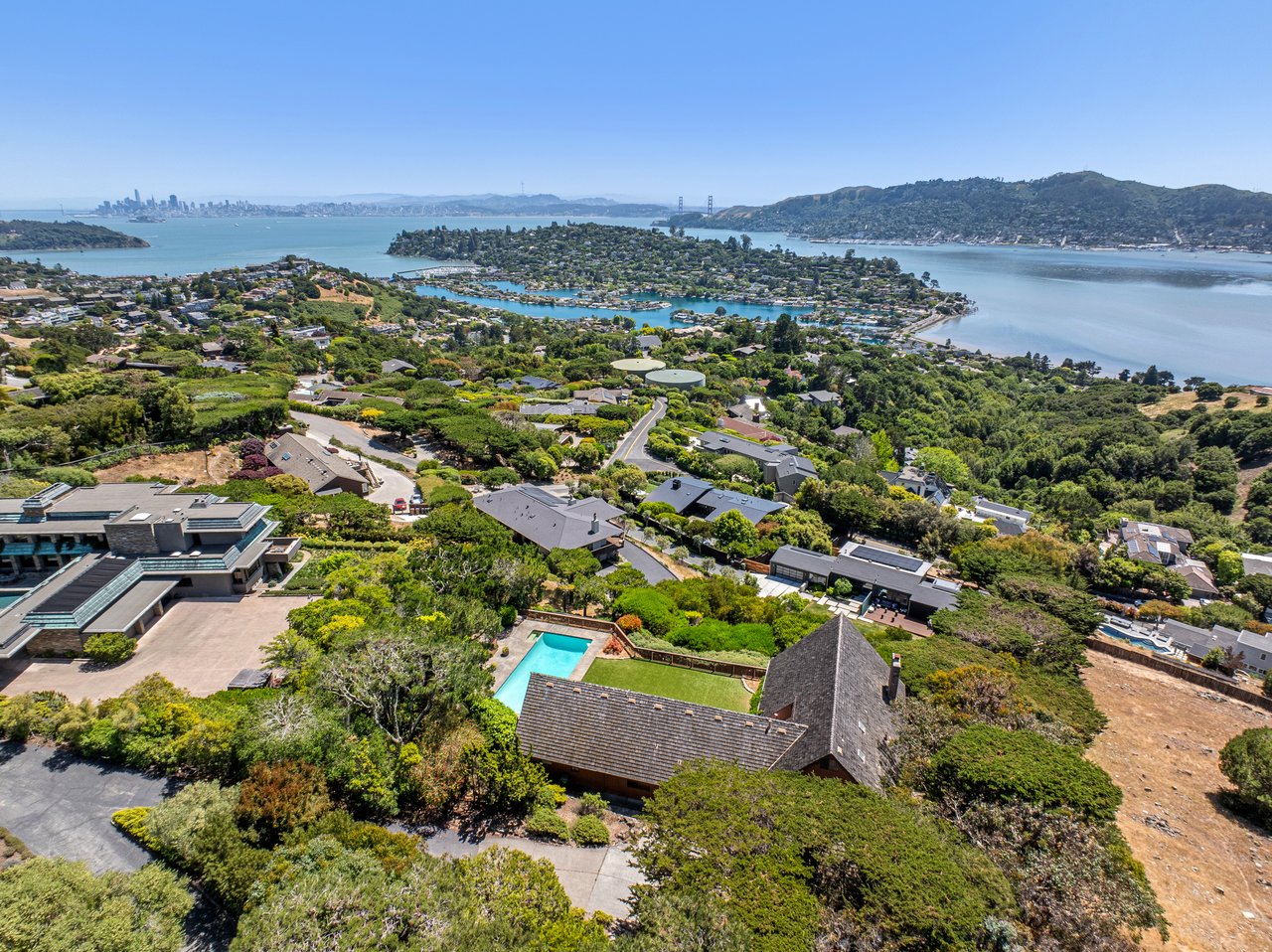 Incredible Backyard with San Francisco Bay Views and Pool