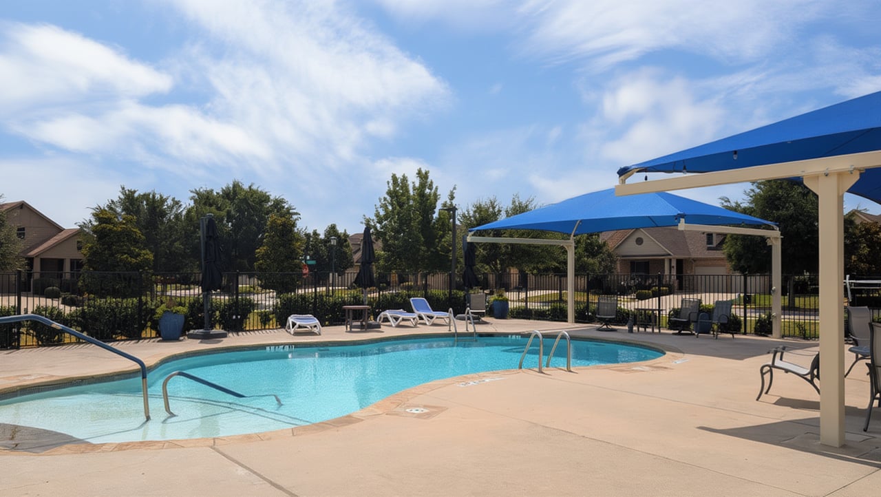 Pool at Club Isabella for use by residents of Isabella Village and their guests over the age of 18