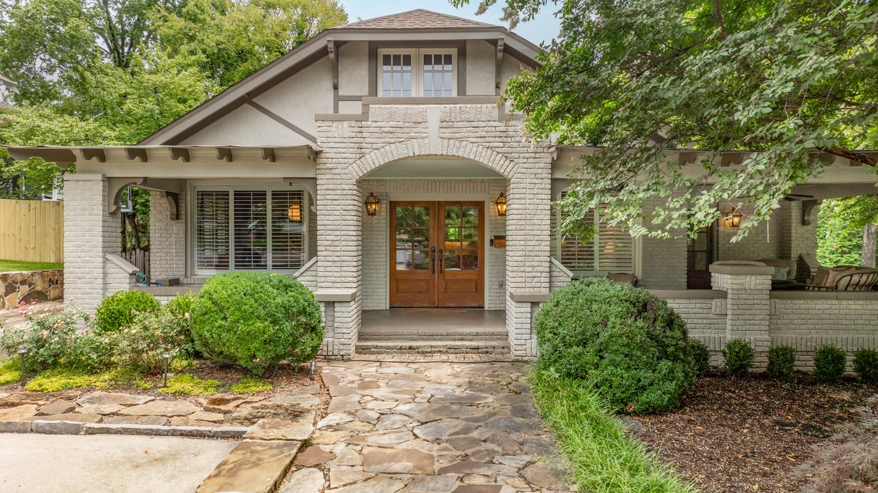 Exterior of Craftsman Style Home in Hillcrest, Little Rock