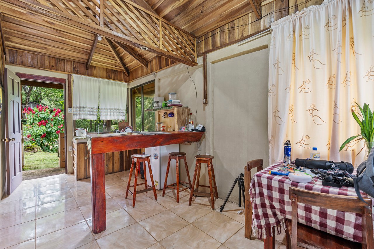 Casa Colibri with two small apartments | Bordered by the Bijagua River and Bijagua Creek.