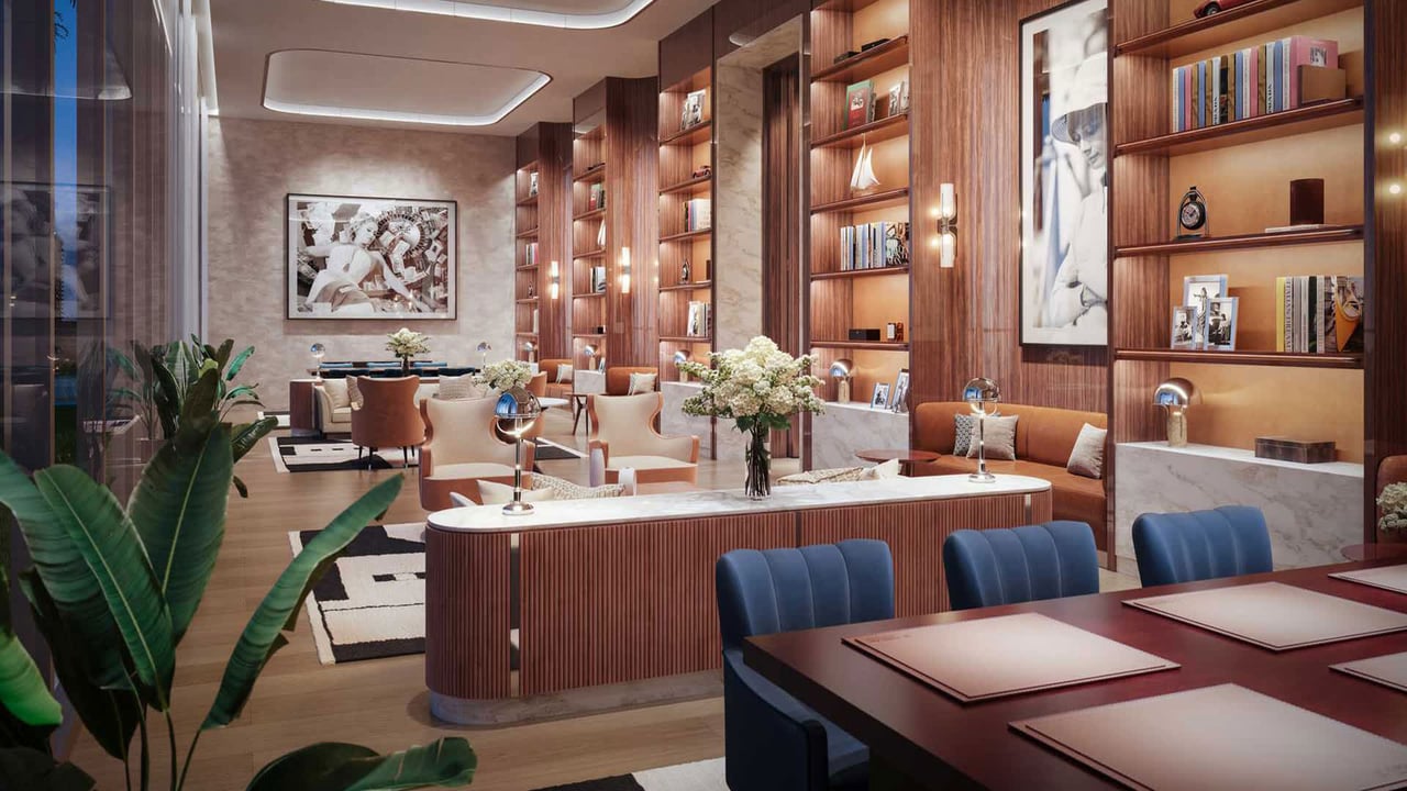 Cipriani Residences library