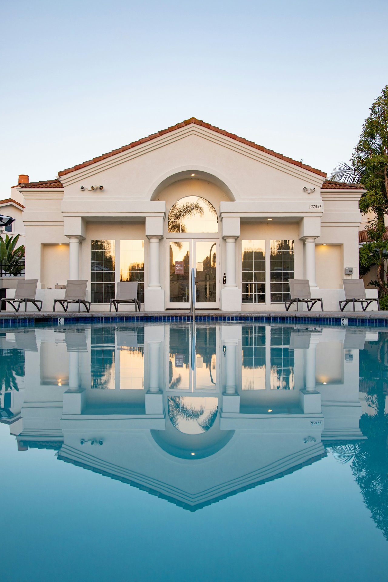 Anaheim Hills luxury homes reflecting pool estate in Copa de Oro neighborhood California
