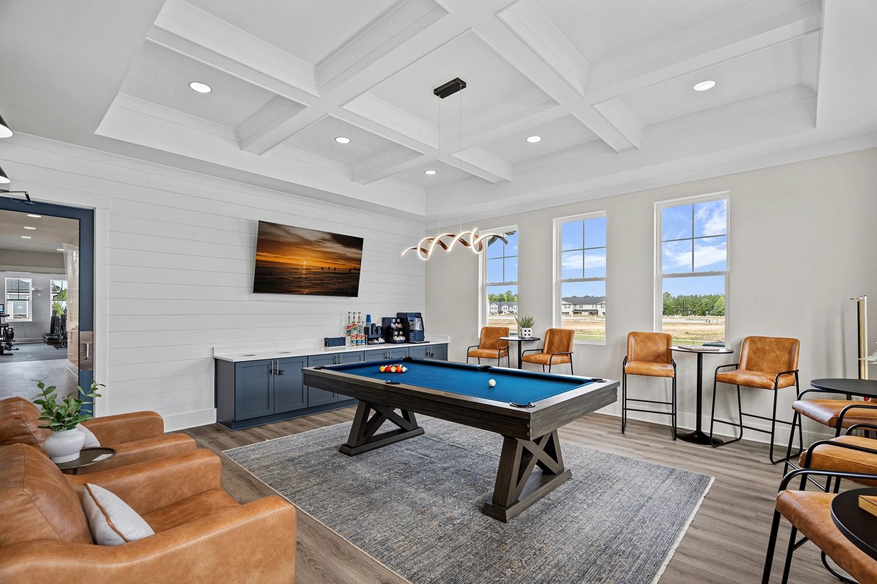 Pool Table and Lounge at Hatcher Creek in Oxford, NC