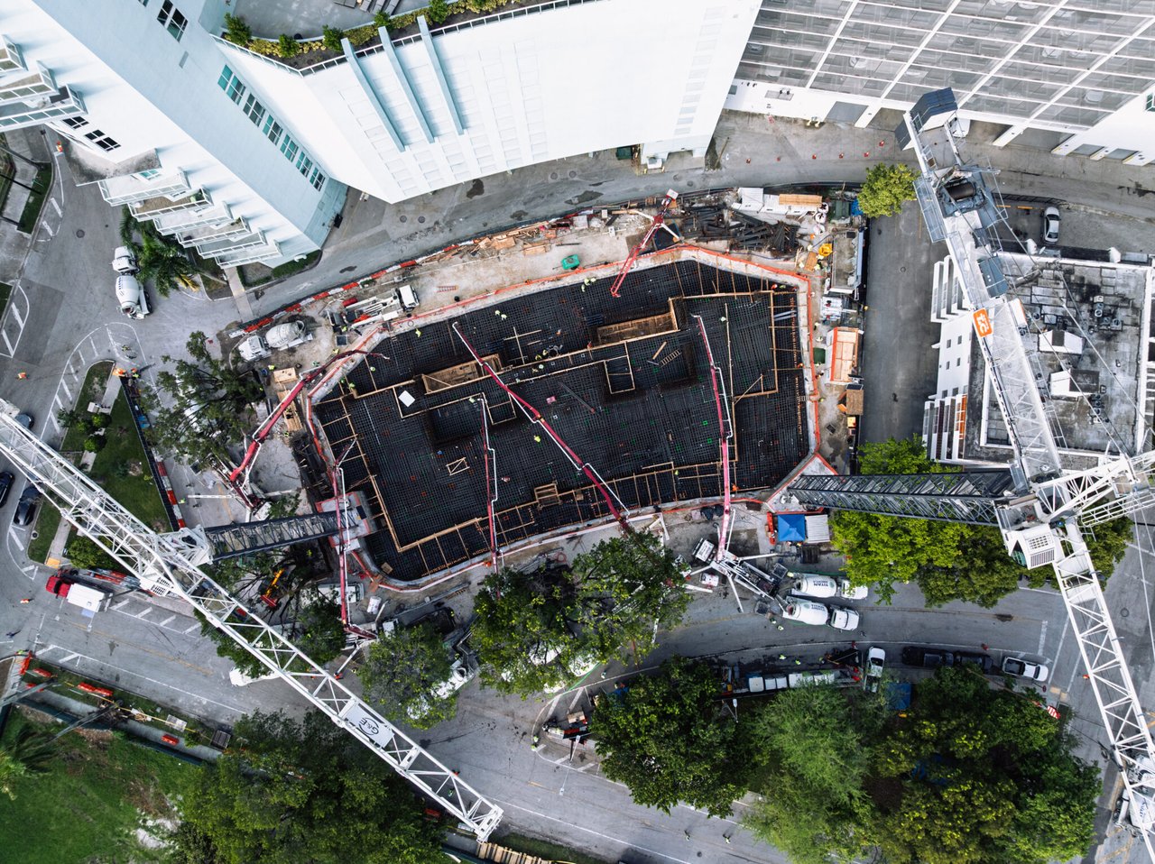 Edge House Miami Completes Foundation Pour, Begins Vertical Construction