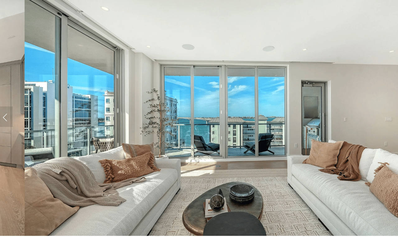 Experience refined waterfront living at Residence 701 in Peninsula Sarasota