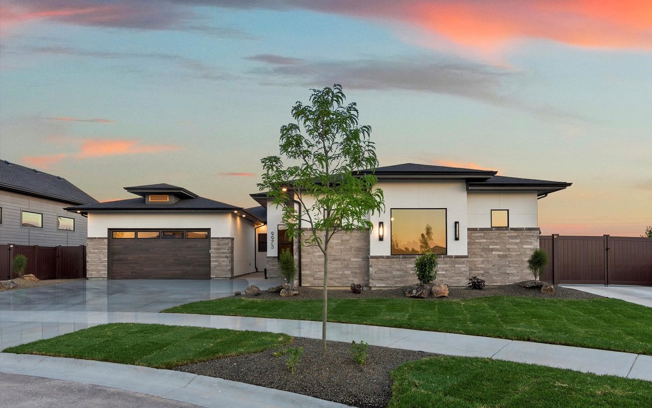 Contemporary Craftsman with Front Entry Courtyard