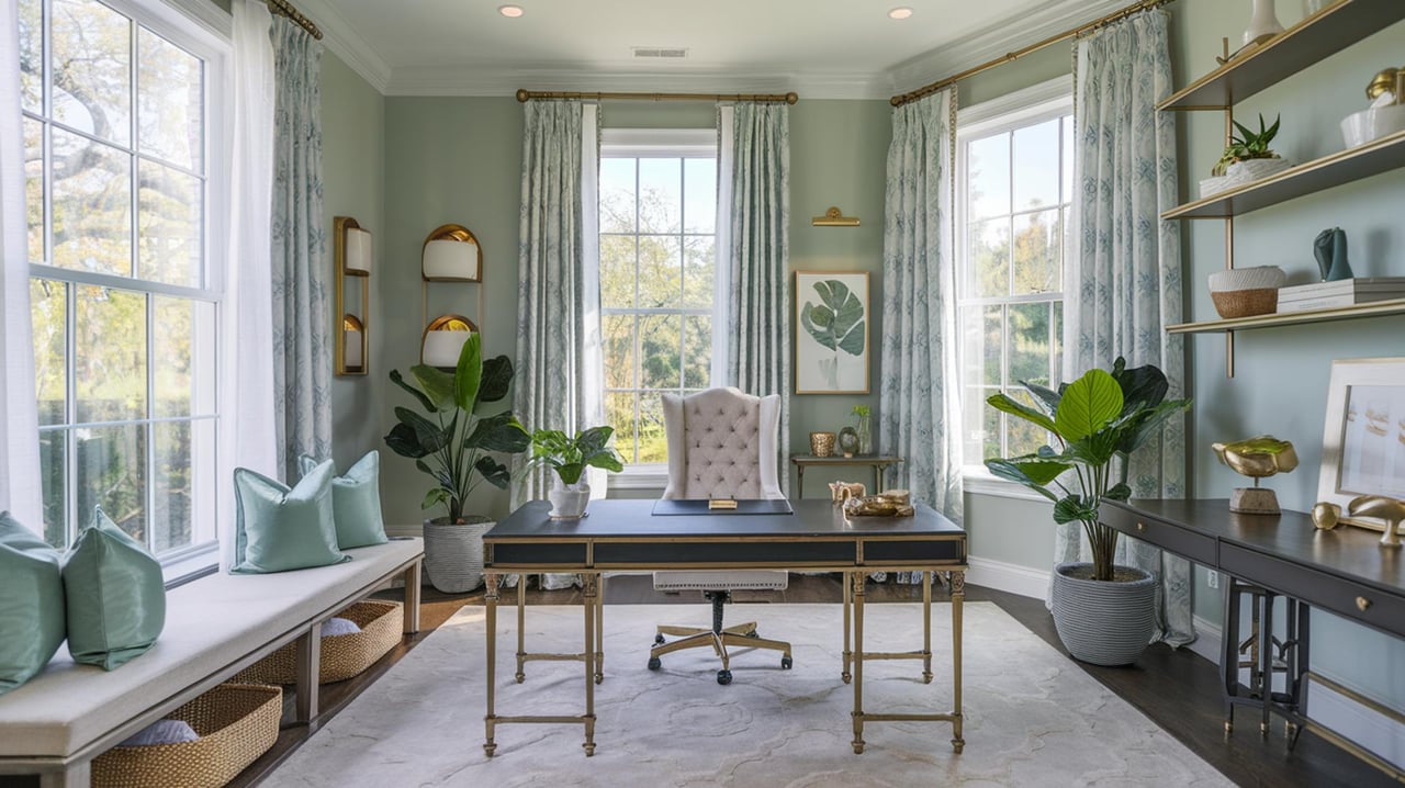 Chic Home Office Design Tips in Midtown, GA