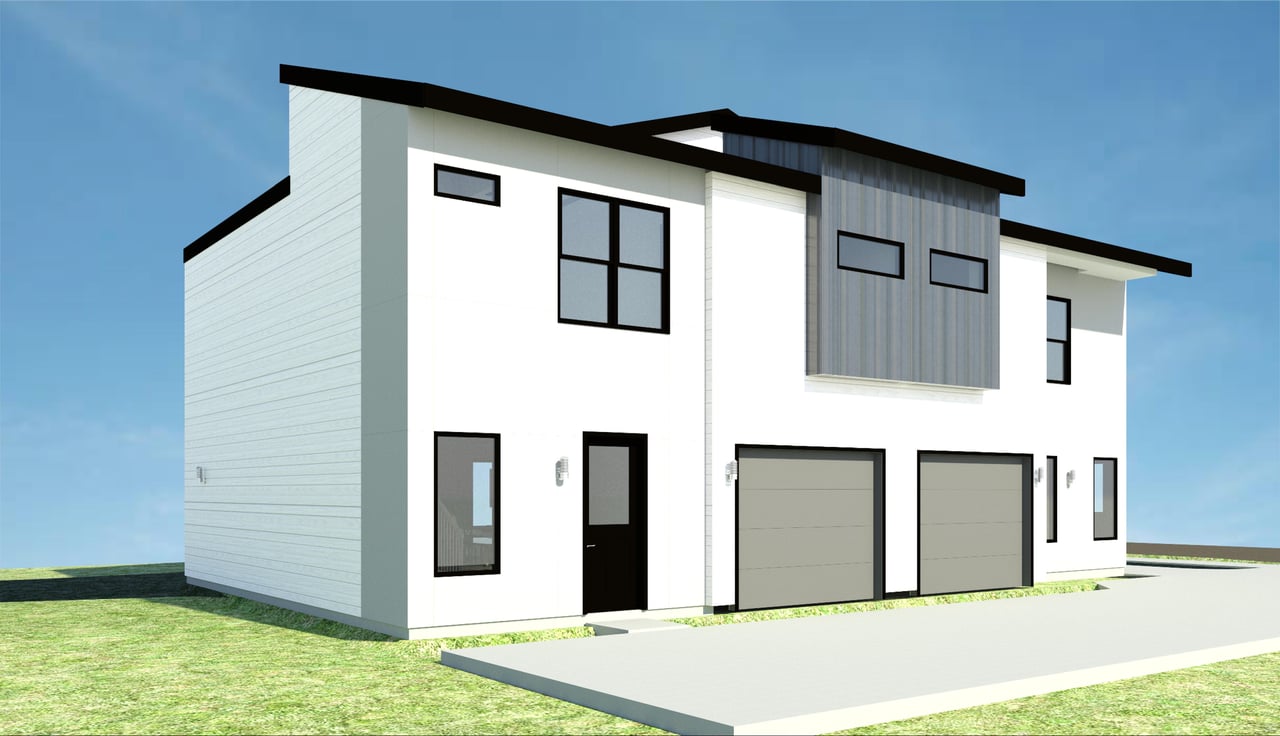 Noel St. Duplexes exterior rendering