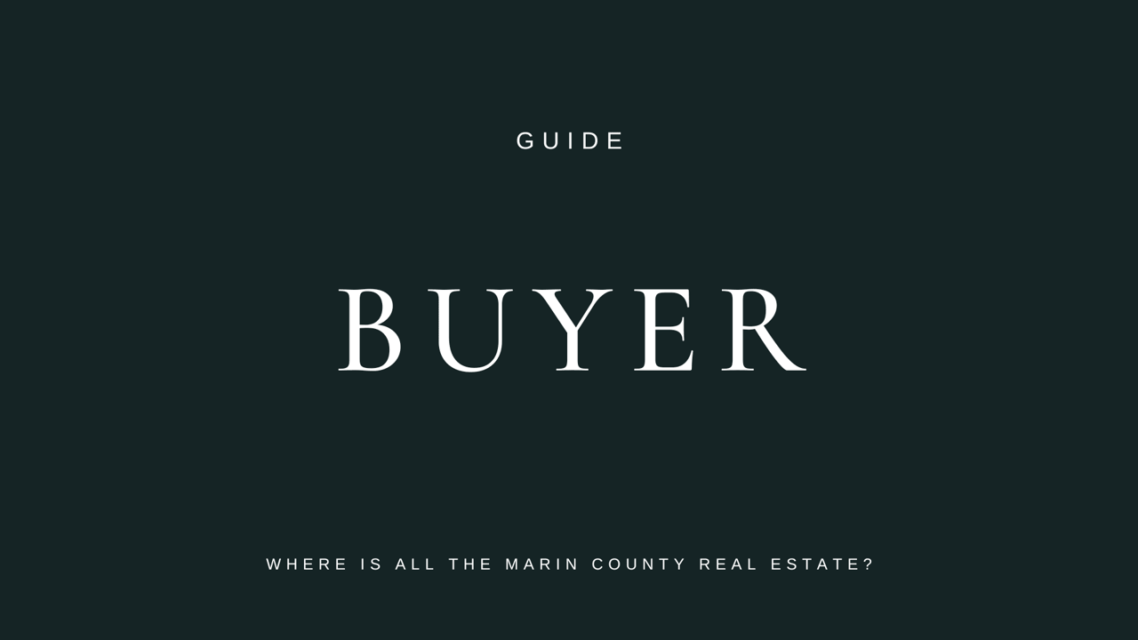 Where is all the Marin County Real Estate?