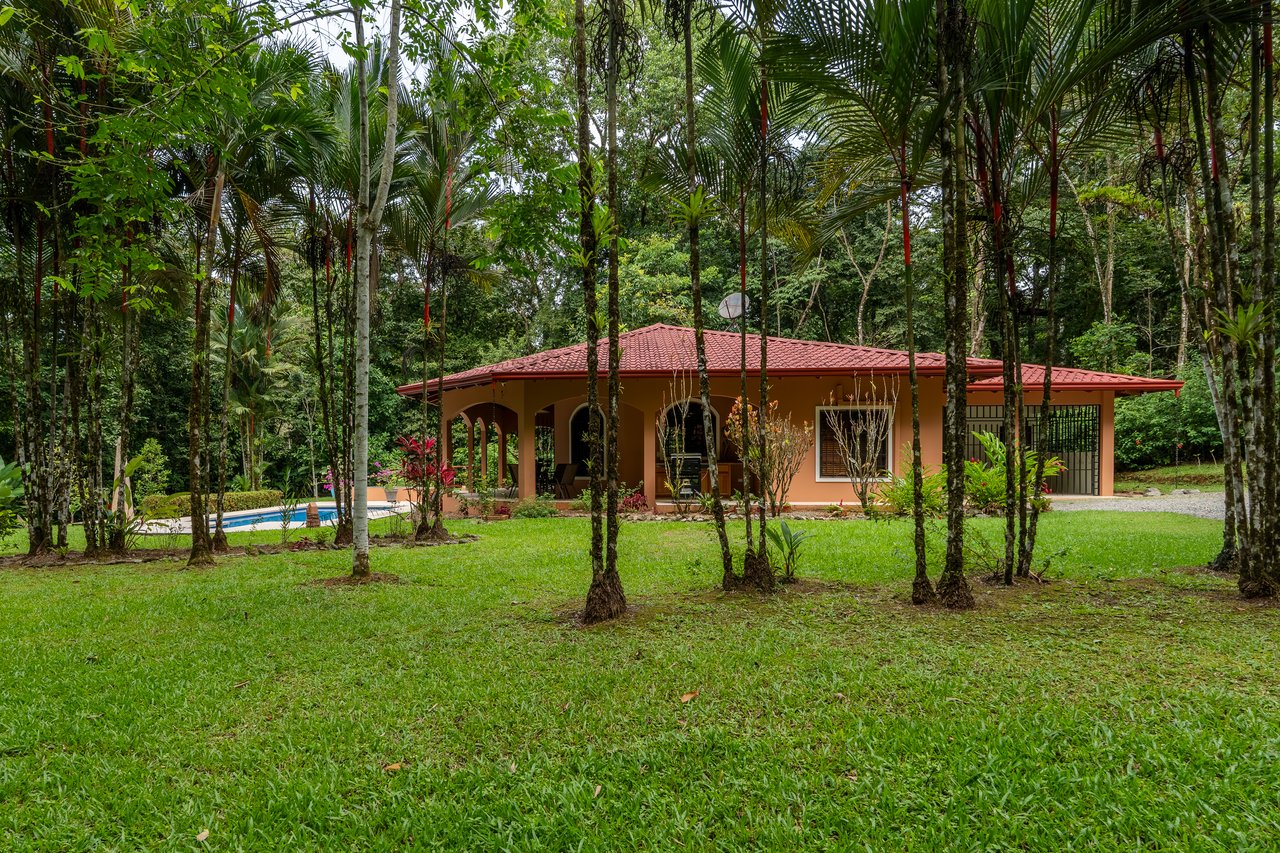 Ojochal Home for Sale with Pool, Creek & 1.6 Acres