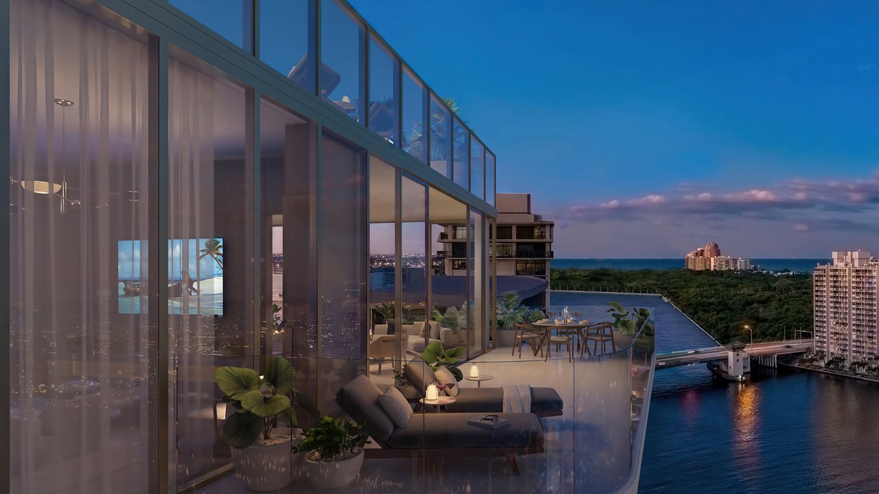 Sage Intracoastal Residences interior balcony 