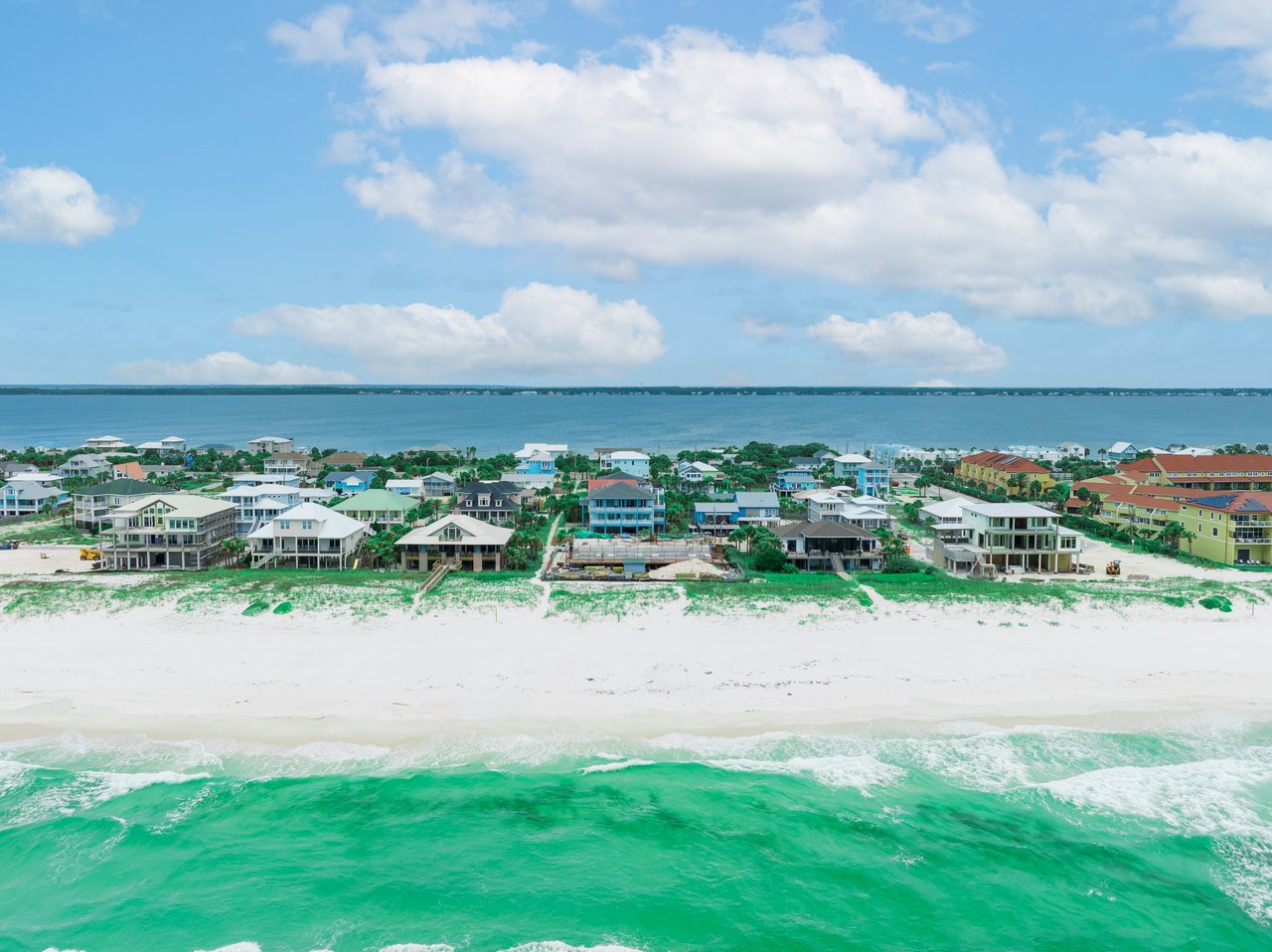 Pensacola Beach luxury home with gulf waters and beach