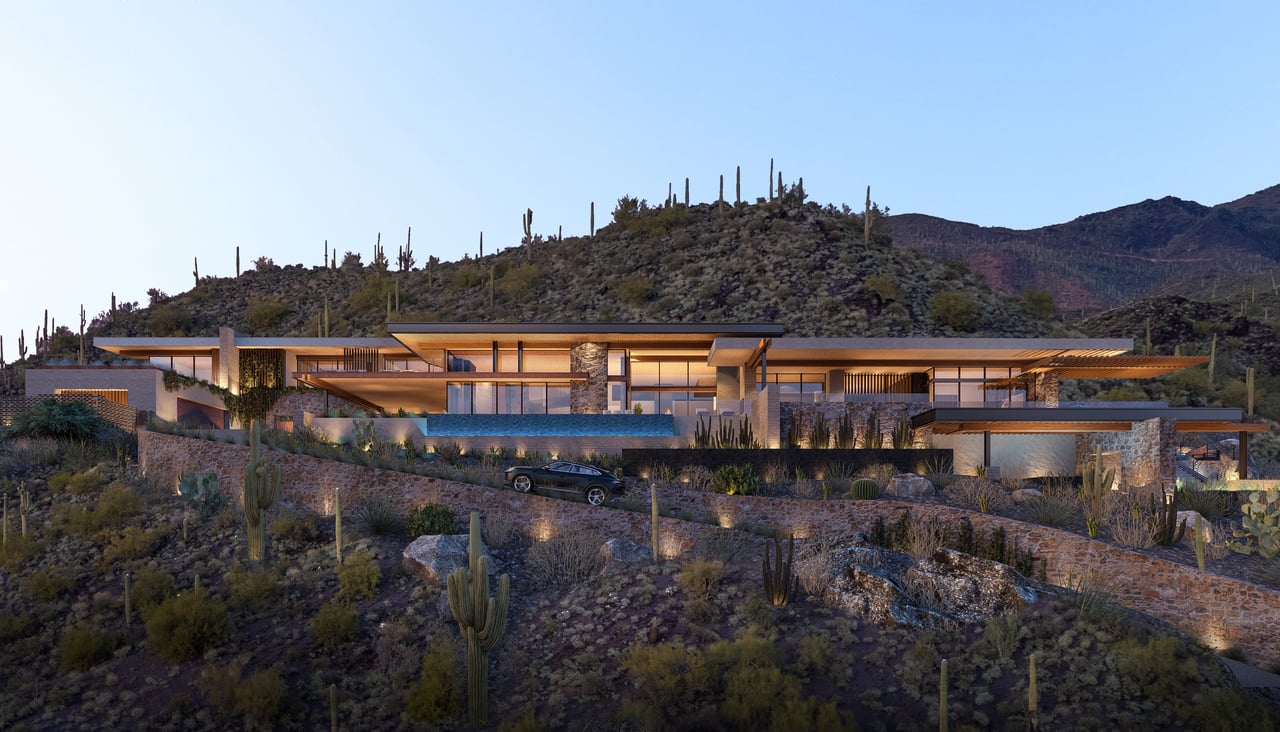 Luxury custom modern estate in Cave Creek, Arizona