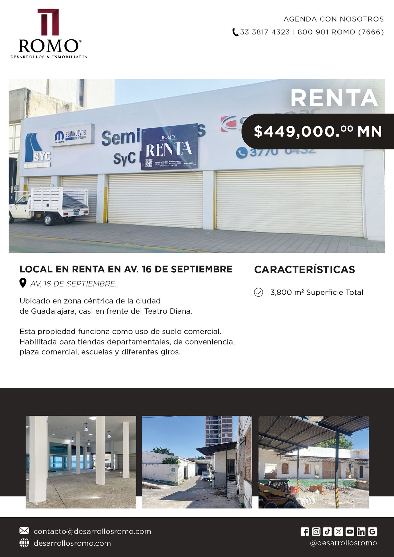 Local en Renta en Av. 16 de Septiembre $449,000.00 MN