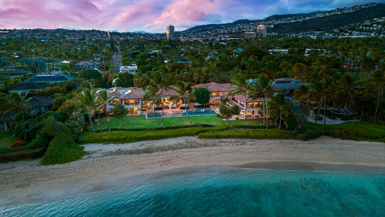 A Grand Legacy on Kahala Avenue: Three Oceanfront Residences on a Rare Triple-Lot