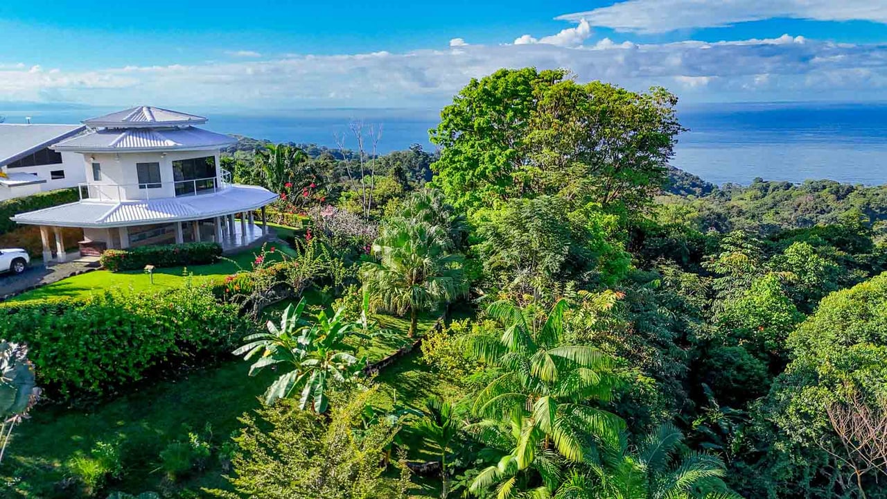 Ocean, Jungle & Mountain View Home in Ojochal | Protected Jungle Setting