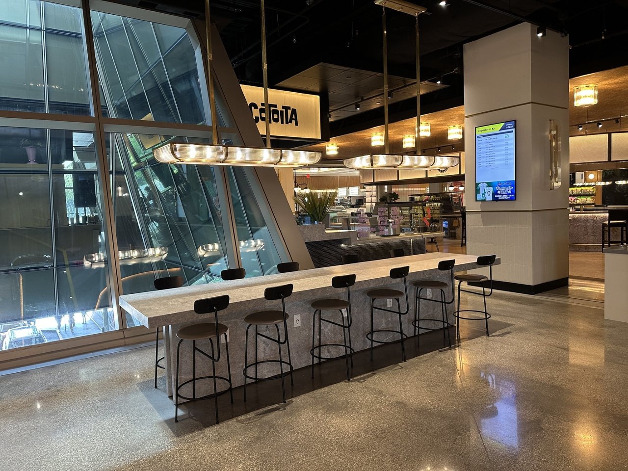 July 2025  Photos: Central Fare Food Hall at Brightline’s MiamiCentral Station