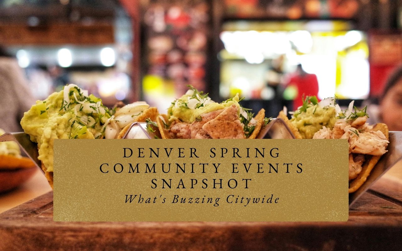 Vintage vendors and taco stands at Denver Flea in RiNo, lively market scene near light rail.