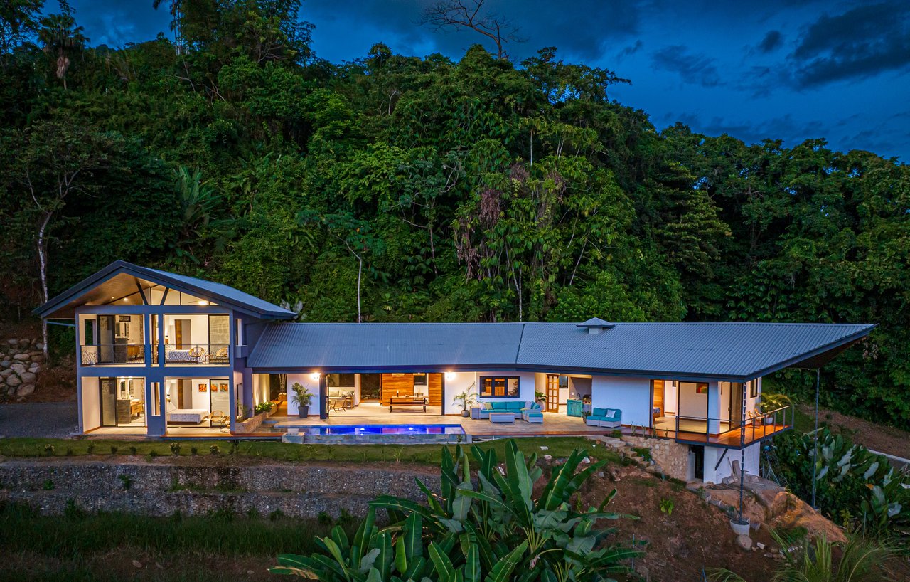 Beautiful Ocean View Casa Espiritu de la Jungla in Ojochal.  Accepting Bitcoin!