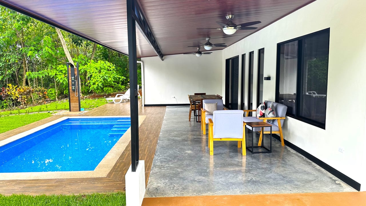 2-Bedroom, Brand New Modern House In Jungle Community On Calle Tucan.