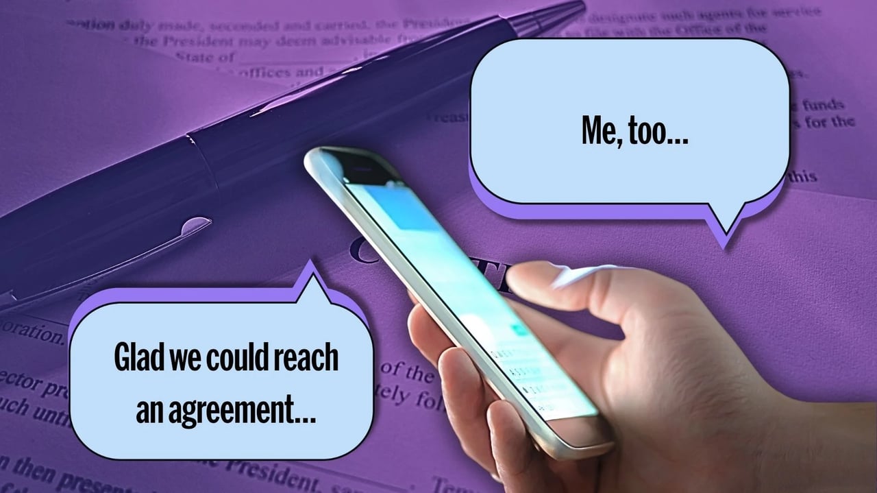 2 text messages, $2.8M: How 8 words created a binding contract