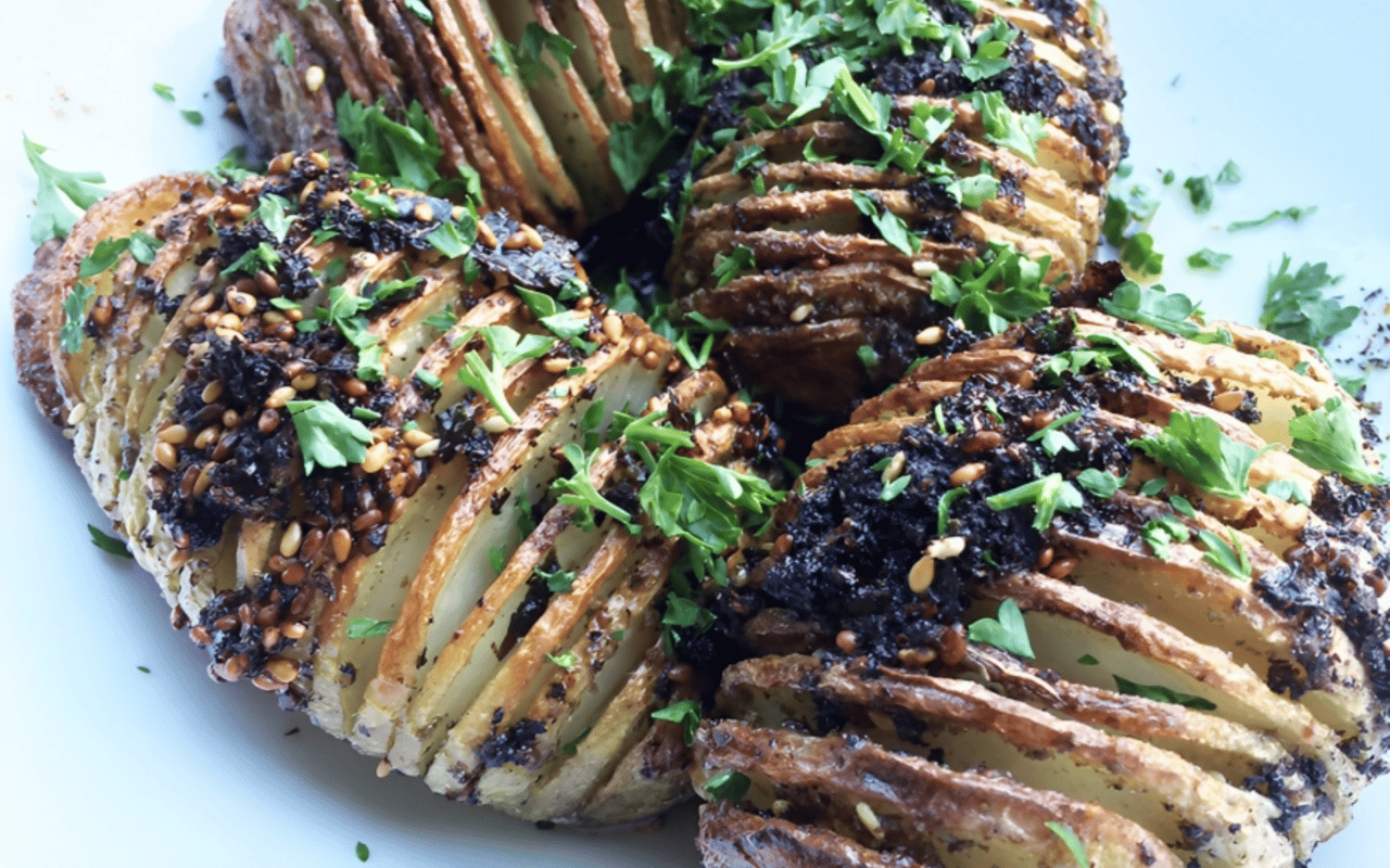 Crispy-Creamy Hasselback Potatoes