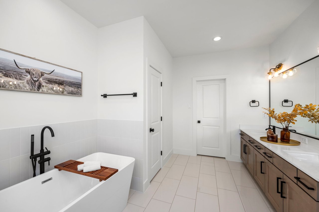 master bathroom in a new home by Oracle City Homes