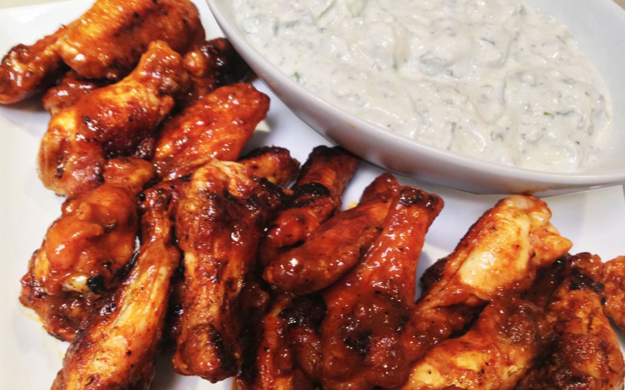 Spicy Chipotle Wings-Blue Cheese Dip