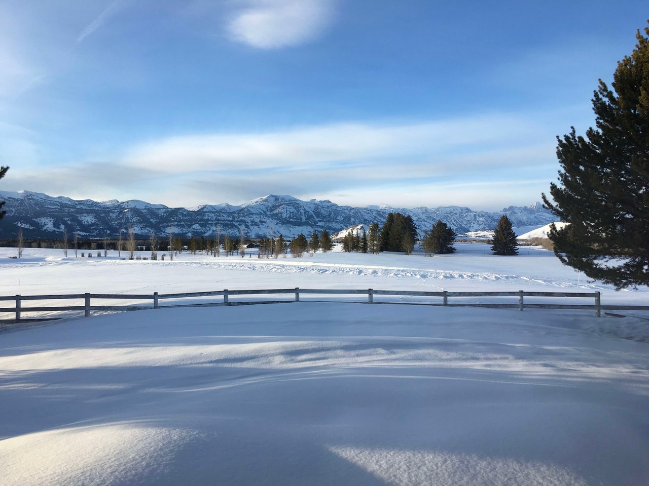 Winter Image southern end of Teton range