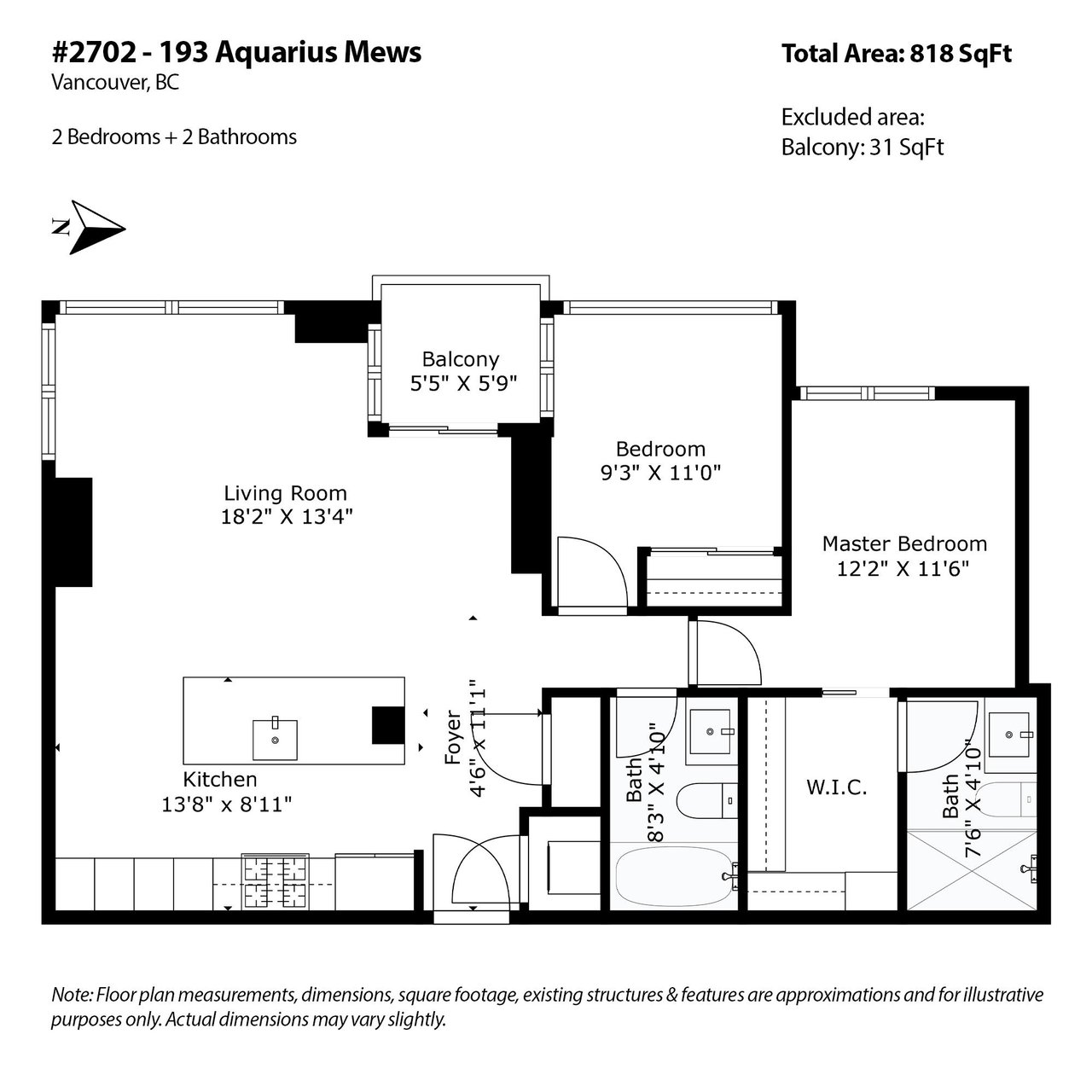 2702-193 Aquarius Mews, Vancouver