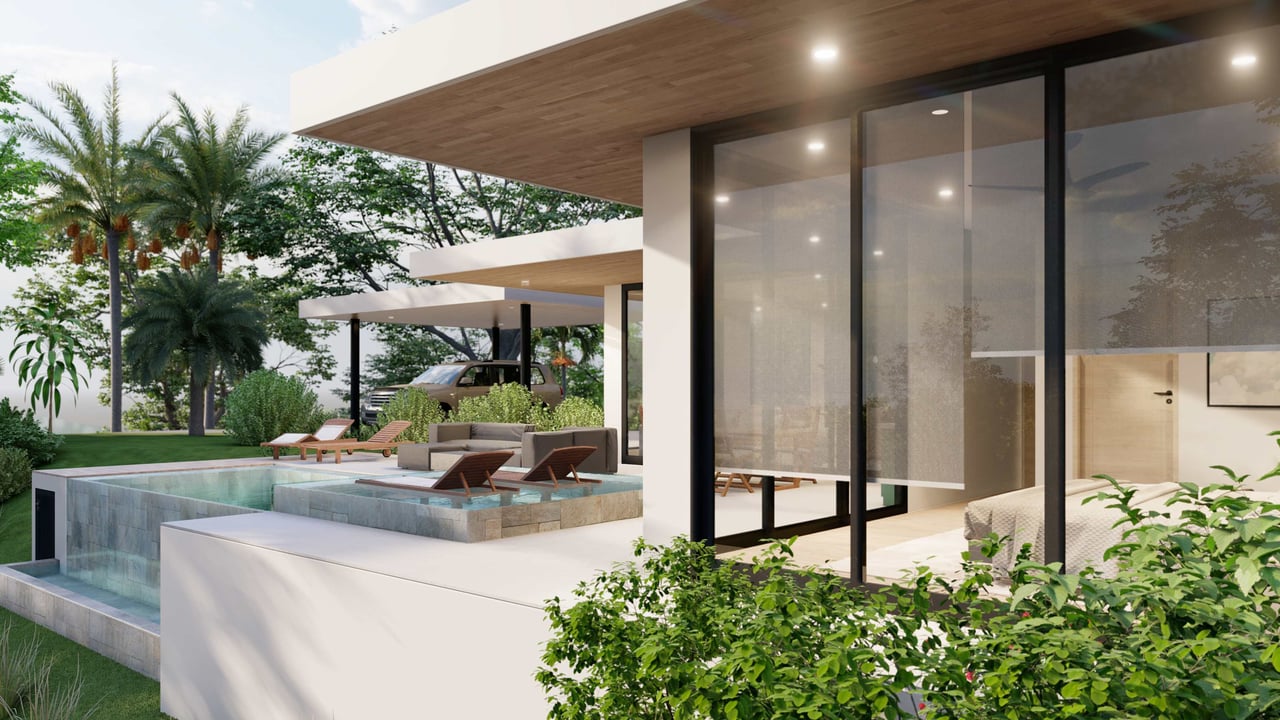 Pre-Construction 3 beds, 3 baths  Home in the Hills of Playa Hermosa with Ocean and Mountains Views 