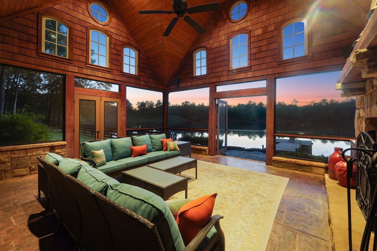 Quiet Listing: Elegant Lakefront Estate on 3 Acres in Alpharetta Georgia - Serene Views & Modern Luxuries Await