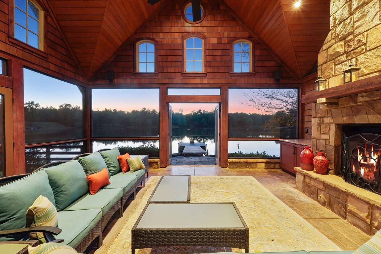 Quiet Listing: Elegant Lakefront Estate on 3 Acres in Alpharetta Georgia - Serene Views & Modern Luxuries Await