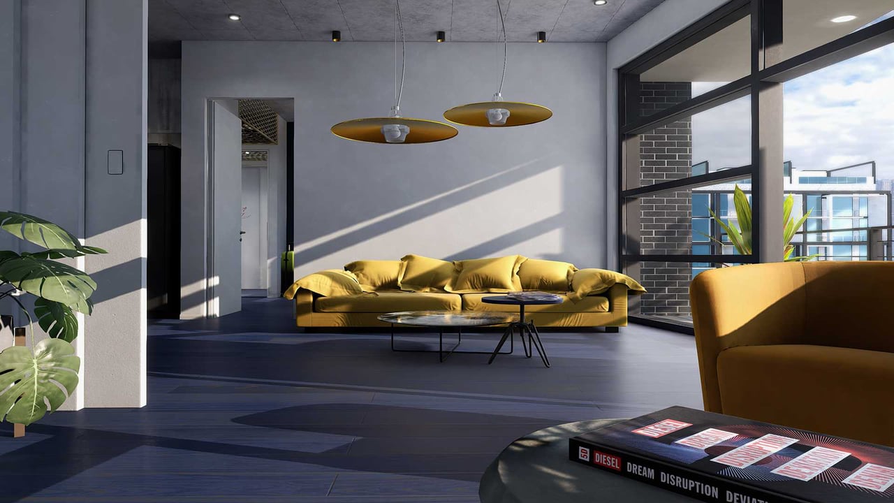 Diesel Wynwood living space room 