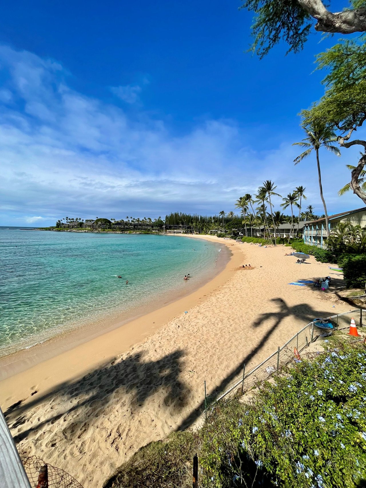 beautiful beach morning at Napili Bay in West Maui near Napili Shores resort