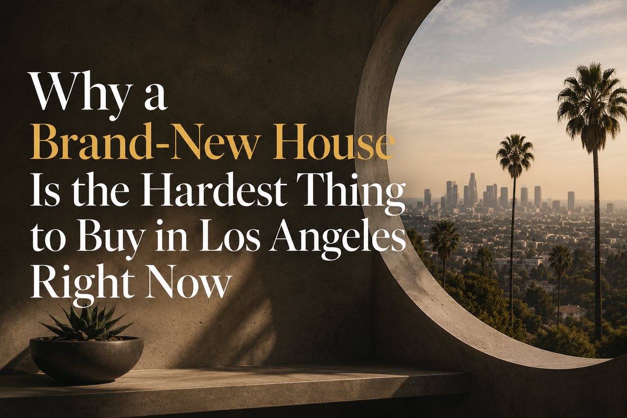 Why a Brand-New House Is the Hardest Thing to Buy in Los Angeles Right Now